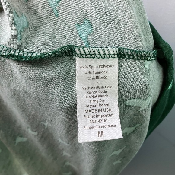 LuLaRoe Green Goose V Formation Madison Pleated Swing Skirt with Pockets Size M - Picture 7 of 12